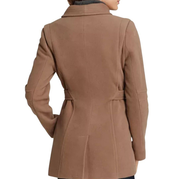Andrew Marc New York Captive Wool Jacket Coat Camel Size 4 NWT $380 - Picture 2 of 16